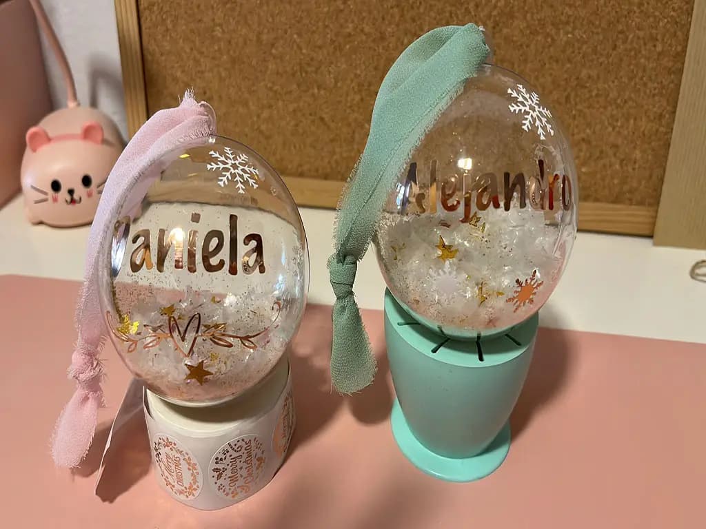 bola de navidad personalizada con nombre regalo original